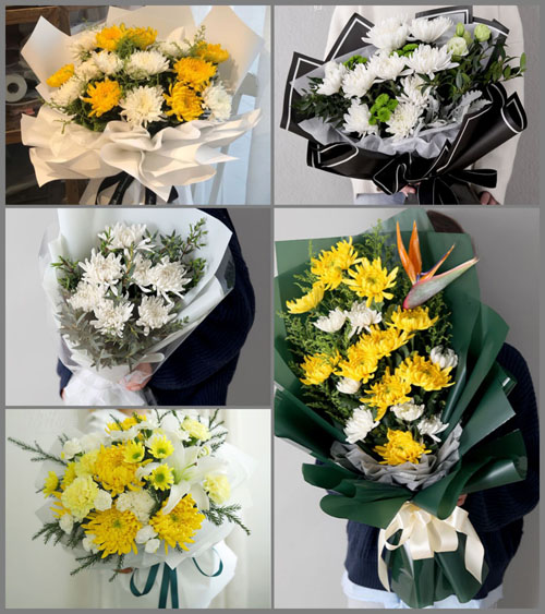 上海奉贤区柘林镇迎龙村白事花束代送
